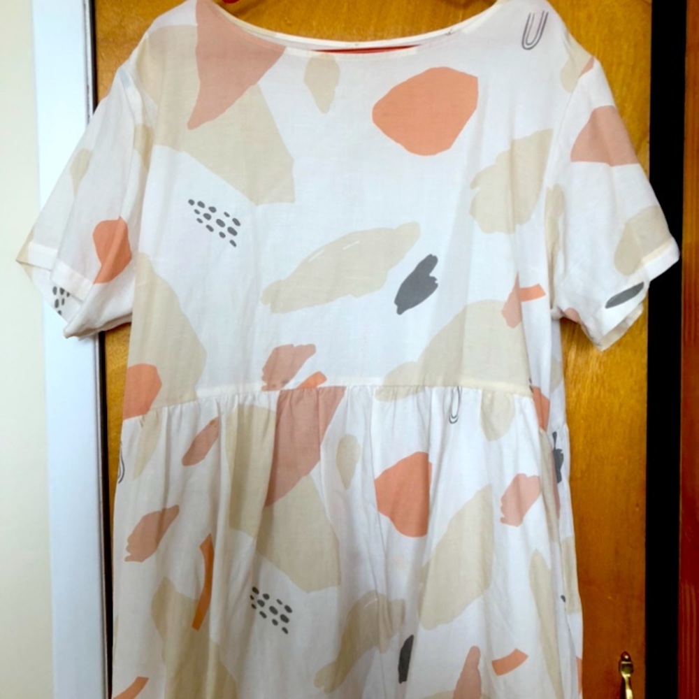 Tradlands Nico Linen Dress Caroline Print